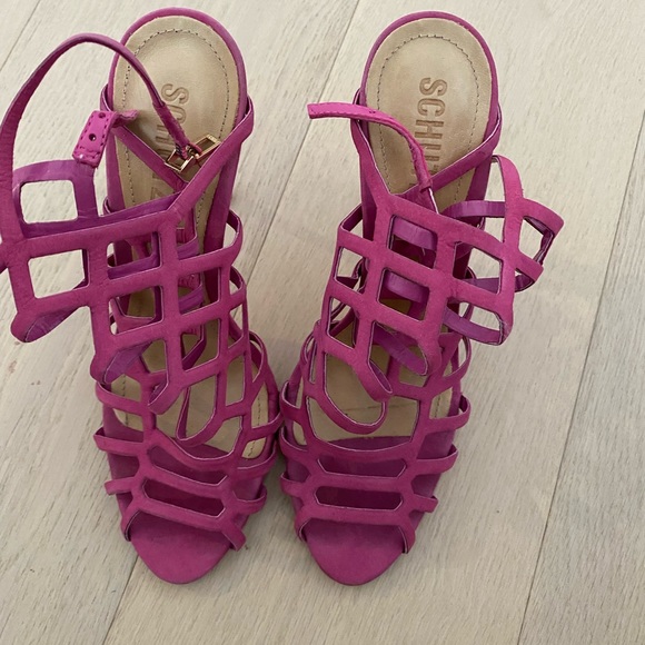 Schutz Juliana Caged Sandals Pink - Picture 3 of 7